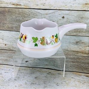 Noritake homecoming 9002 progression china bird fruit handle gravy sauce boat